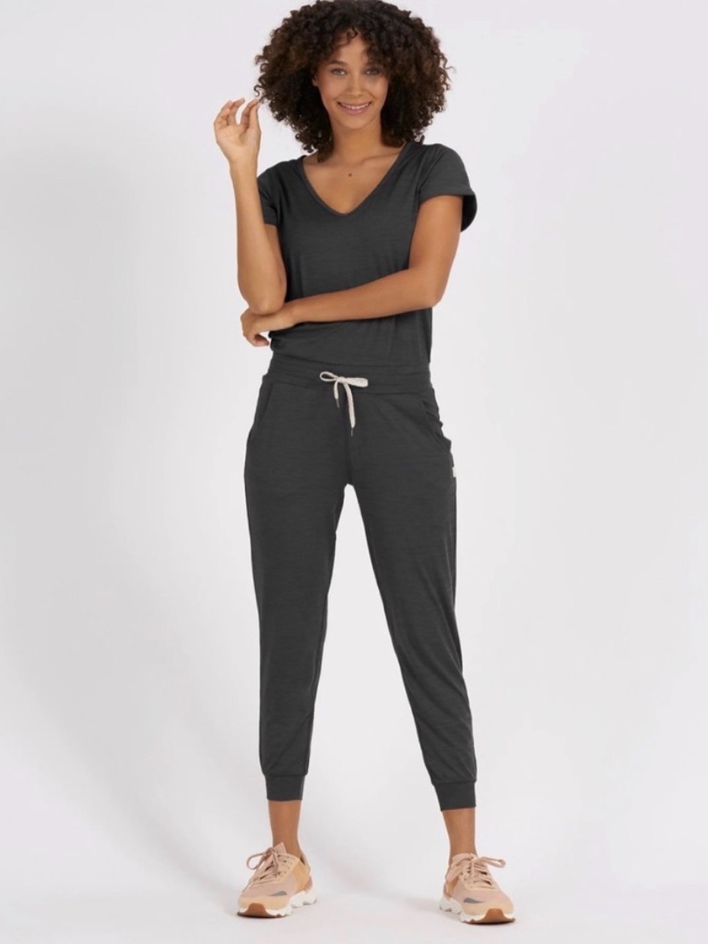 Vuori All Day Jumpsuit grey XL extra large women’s